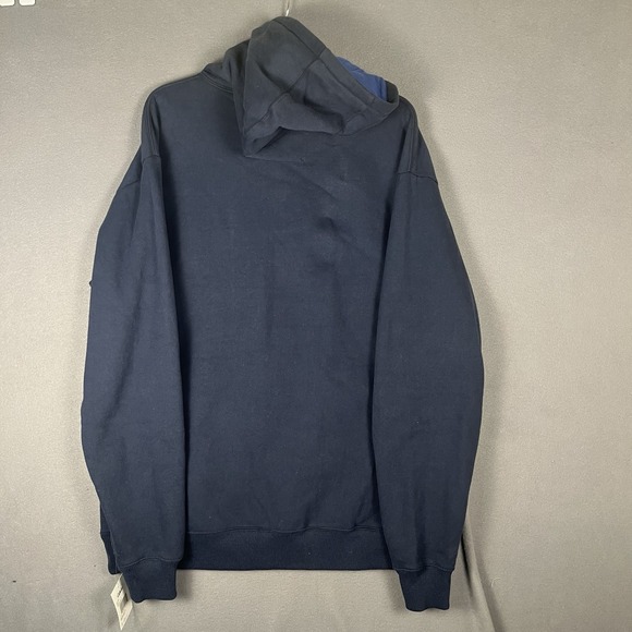 NWT Cabelas Hoodie Mens Large Tall Pullover Fleece Hunting Outdoor Navy - Picture 2 of 8